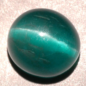 Apatite occhio di gatto blu verdastro naturale da 4,82 ct, taglio ovale, traslucido