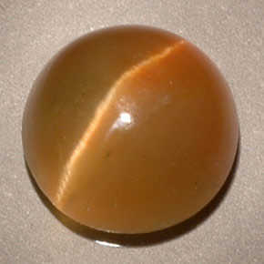 Cat's eye apatite naturale giallo da 3,62 ct, trasparente, trasparente/traslucido