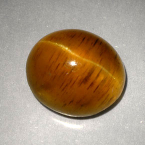 Cat's eye apatite naturale giallo da 5,05 ct, trasparente, trasparente/traslucido