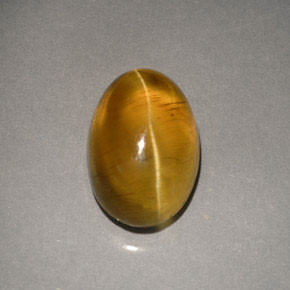 Apatite occhio di gatto Miele naturale da 4.79 ct, Trasparente, Trasparente/Traslucido