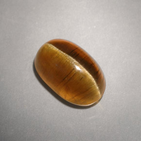 Cat's eye apatite naturale giallo da 4,93 ct, trasparente, trasparente/traslucido