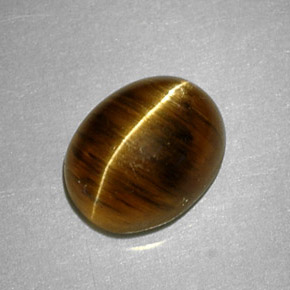 Cat's eye apatite naturale giallo da 2,64 ct, taglio ovale, traslucido