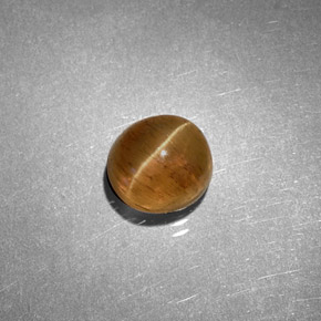 Cat's eye apatite naturale giallo da 1,61 ct, taglio ovale, traslucido