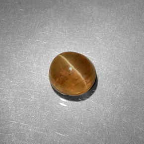 Cat's eye apatite naturale giallo da 1,61 ct, taglio ovale, traslucido