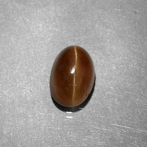 Apatite occhio di gatto Miele naturale da 2.18 ct, Taglio ovale, Traslucido