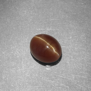 Cat's eye apatite naturale giallo da 1,47 ct, taglio ovale, traslucido