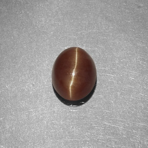 Cat's eye apatite naturale giallo da 1,47 ct, taglio ovale, traslucido
