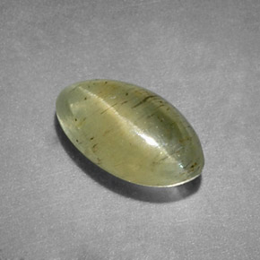 Apatite occhio di gatto giallo verde naturale da 1,26 ct, taglio marquise, traslucido