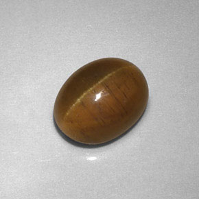 Cat's eye apatite naturale giallo da 2,85 ct, trasparente, trasparente/traslucido