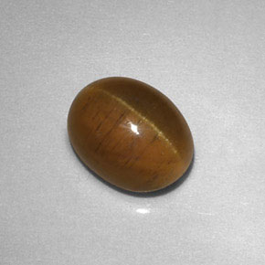 Cat's eye apatite naturale giallo da 2,85 ct, trasparente, trasparente/traslucido