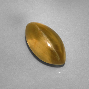 Apatite occhio di gatto dorato verdastro naturale da 2,59 ct, trasparente, trasparente/traslucido