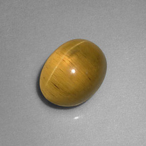 Apatite occhio di gatto Verde dorato naturale da 1.77 ct, Trasparente, Trasparente/Traslucido