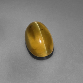 Apatite occhio di gatto verde dorato naturale da 4,12 ct, trasparente, trasparente/traslucido