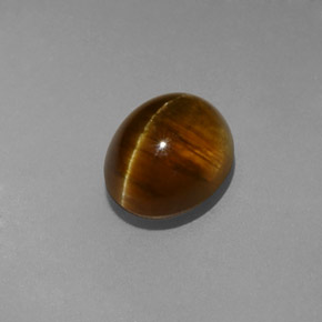 Apatite occhio di gatto Miele naturale da 3.17 ct, Trasparente, Trasparente/Traslucido