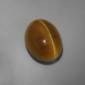 Cat's eye apatite naturale giallo da 9,54 ct, trasparente, trasparente/traslucido