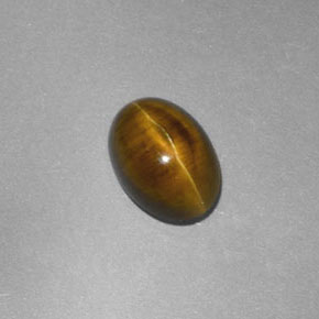 Apatite occhio di gatto Oro verdastro naturale da 2.23 ct, Trasparente, Trasparente/Traslucido