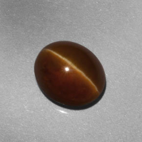 Apatite occhio di gatto Arancione naturale da 2.67 ct, Trasparente, Trasparente/Traslucido