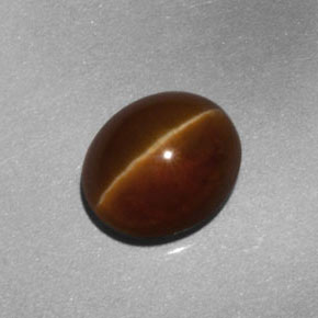 Apatite occhio di gatto Arancione naturale da 2.67 ct, Trasparente, Trasparente/Traslucido