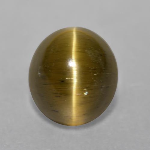 Apatite occhio di gatto Marrone medio naturale da 3,97 ct, Taglio ovale, Traslucido