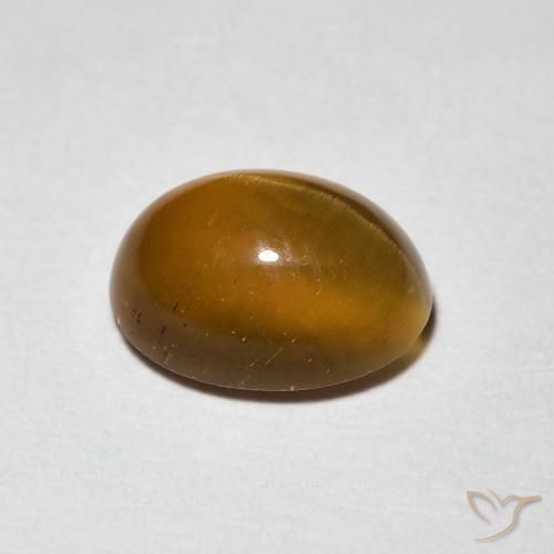 Apatite effetto occhio di gatto Marrone caldo naturale da 1.94 ct, Ovale, Traslucido