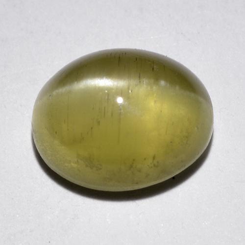 Apatite occhio di gatto Giallo chiaro naturale da 1.97 ct, Taglio ovale, Traslucido