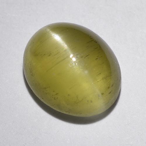 Apatite occhio di gatto Giallo chiaro naturale da 1.97 ct, Taglio ovale, Traslucido