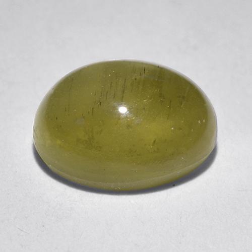 Apatite occhio di gatto Giallo chiaro naturale da 1.97 ct, Taglio ovale, Traslucido