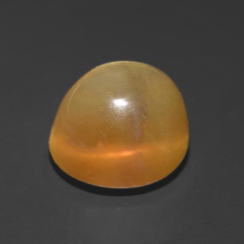 Apatite occhio di gatto Marrone dorato naturale da 2.18 ct, Taglio rotondo, Traslucido