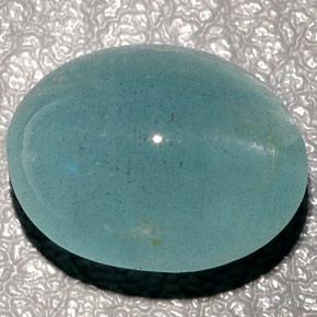 Cat's eye aquamarine naturale verde da 11,04 ct, trasparente, trasparente/traslucido
