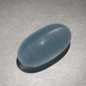 Cat's eye aquamarine naturale verde da 9,28 ct, taglio ovale, traslucido