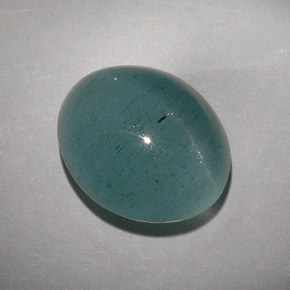 Cat's eye aquamarine naturale verde da 11,55 ct, trasparente, trasparente/traslucido
