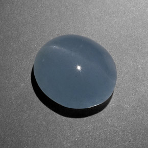 Cat's eye aquamarine naturale verde da 8,46 ct, taglio ovale, traslucido
