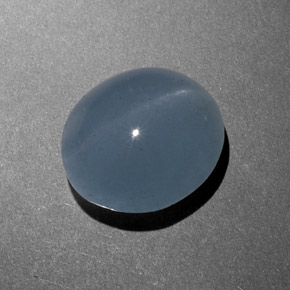 Cat's eye aquamarine naturale verde da 8,46 ct, taglio ovale, traslucido