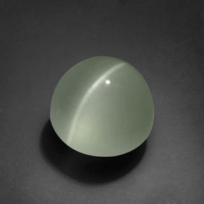 Acquamarina Occhio di Gatto Verdazzurro naturale da 8.61 ct, Rotondo, Trasparente
