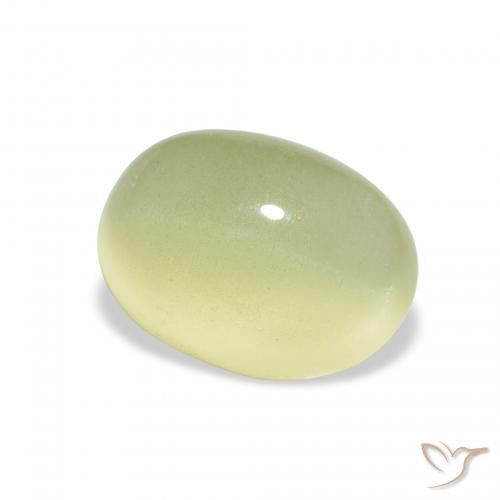 Berillo occhio di gatto Verde Pera Chiaro naturale da 2.85 ct, Ovale, Traslucido