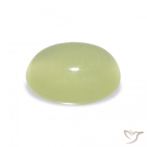 Berillo occhio di gatto Verde Pera Chiaro naturale da 2.85 ct, Ovale, Traslucido