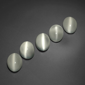 Cat's eye moonstone naturale bianco da  ct, trasparente, trasparente/traslucido