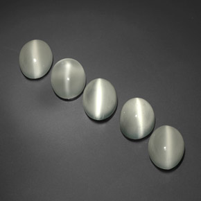 Cat's eye moonstone naturale bianco da  ct, trasparente, trasparente/traslucido