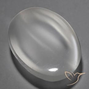 Pietra di luna occhio di gatto Bianco naturale da 1.38 ct, Ovale, Trasparente