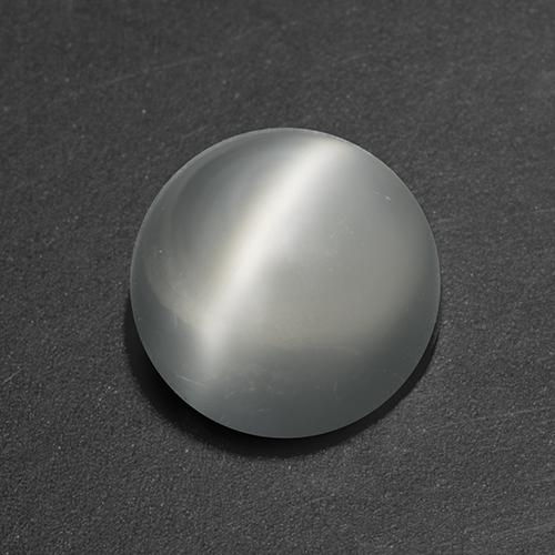 Pietra di luna occhio di gatto Bianco naturale da 1.54 ct, Rotondo, Trasparente