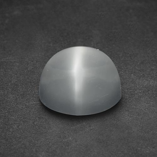 Pietra di luna occhio di gatto Bianco naturale da 1.54 ct, Rotondo, Trasparente