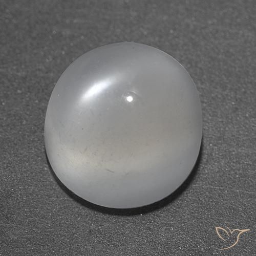 Pietra di luna occhio di gatto Bianco naturale da 3.47 ct, Rotondo, Trasparente