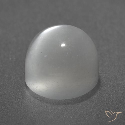 Pietra di luna occhio di gatto Bianco naturale da 3.47 ct, Rotondo, Trasparente