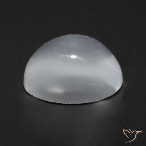 Pietra di luna occhio di gatto Bianco traslucido naturale da 0.97 ct, Ovale, Trasparente