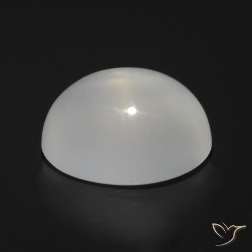 Pietra di luna occhio di gatto Bianco naturale da 1.51 ct, Ovale, Trasparente