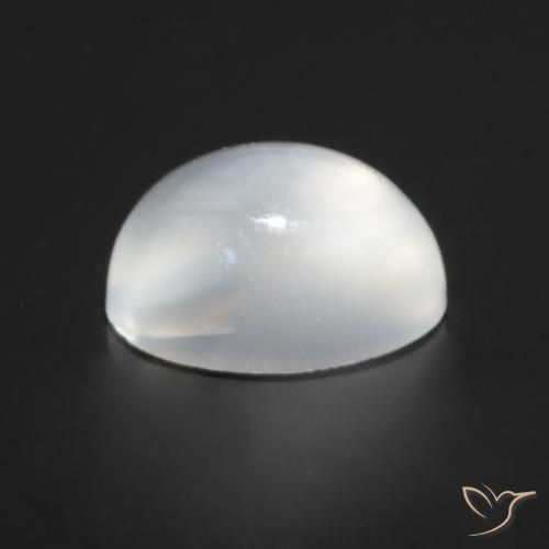Pietra di luna occhio di gatto Bianco naturale da 1.06 ct, Ovale, Trasparente