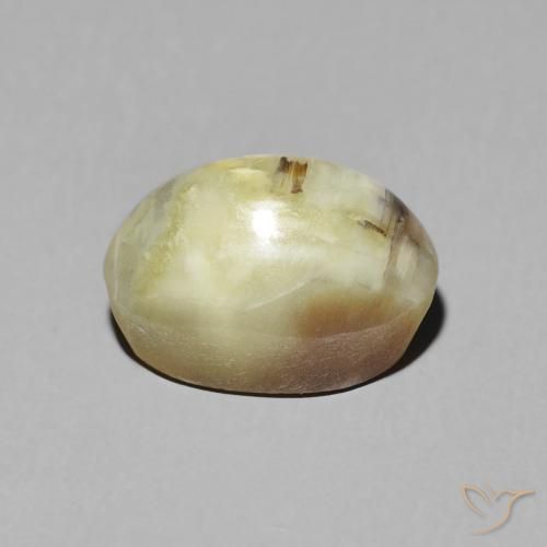 Opale Occhio di Gatto Marrone dorato naturale da 2.72 ct, Ovale, Traslucido
