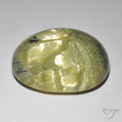 Opale Occhio di Gatto Terra Verde naturale da 21.92 ct, Ovale, Opaco