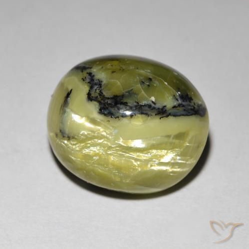Opale Occhio di Gatto Terra Verde naturale da 7.27 ct, Ovale, Opaco
