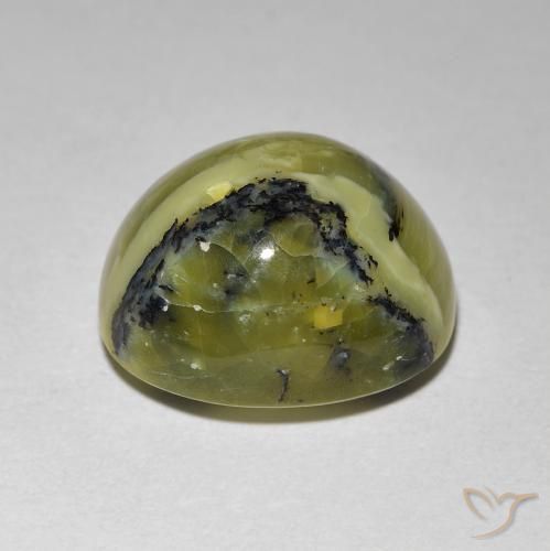 Opale Occhio di Gatto Terra Verde naturale da 7.27 ct, Ovale, Opaco